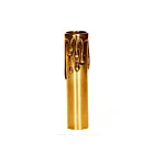Satco 80-2145 Polished Brass Brass Metal Candelabra Base Candle Cover
