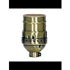 Satco 80-2206 Antique Brass Short Keyless Socket