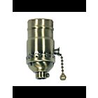 Satco 80-2212 Antique Brass On-Off Pull Chain Socket