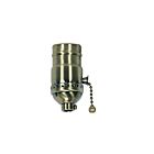 Satco 80-2212 Antique Brass On-Off Pull Chain Socket