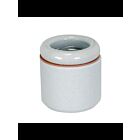 Satco 80-2243 White 2 Piece Keyless Porcelain Socket