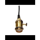Satco 80-2273 Brass On/Off Lampholder