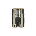 Satco 80-2301 Polished Nickel 3 Piece Solid Brass Shell