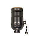 Satco 80-2315 Dark Antique Brass On-Off Pull Chain Socket