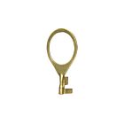 Satco 80-2333 Brass Plated 1/4 Ip Brass Plated Round Lug