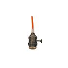 Satco 80-2345 Brass Medium Base Lamp Holder