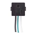 Satco 80-2351 3 Wire Black Snap In Receptacle