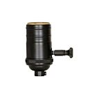 Satco 80-2479 150W Full Range Turn Knob Dimmer Socket with Removable Knob