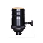 Satco 80-2481 On-Off Turn Knob Socket With Matching Finish Removable Knob