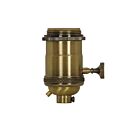 Satco 80-2571 Antique Brass Medium Base Lamp Holder