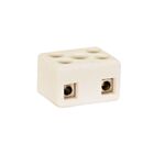Satco 90-1081 White Porcelain 4 Terminal Wire Connector