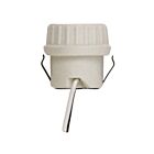 Satco 90-1107 White Keyless Porcelain Socket