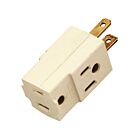 Satco 90-1120 Ivory Polarized Triple Cube Tap 