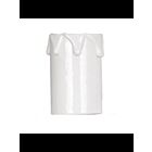 Satco 90-1246 White Plastic Drip Candle Cover