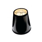 Satco 90-1274 Black Round With Gold Interior Clip On Shade