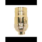 Satco 90-1314 Brite Gilt 3-Way (2 Circuit) Keyless Socket