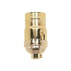 Satco 90-1314 Brite Gilt 3-Way (2 Circuit) Keyless Socket