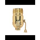 Satco 90-1409 Brite Gilt On-Off Pull Chain Socket