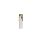 Satco 90-1509 White Plastic Drip Candle Cover