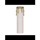 Satco 90-1514 White Plastic Drip Candle Cover