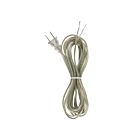 Satco 90-1532 Clear Silver 15' Cord Set