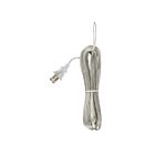 Satco 90-1538 Clear Silver 20' Cord Set