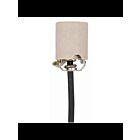 Satco 90-1564 White Keyless Porcelain Socket