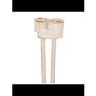 Satco 90-1590 6" Round Porcelain Halogen Socket