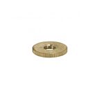 Satco 90-1601 Brass Round Knurled Locknut