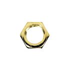 Satco 90-1646 Brass Plated Steel Locknut