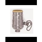 Satco 90-1668 Polished Nickel On-Off Pull Chain Socket