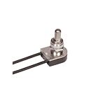 Satco 90-1676 Nickel Plated On-Off Metal Push Switch