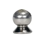 Satco 90-1876 Brushed Nickel Brass Pear Knob