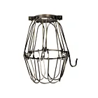Satco 90-1919 Dark Antique Brass Light Bulb Cage