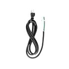 Satco 90-2208 Black 6' Heavy Duty Cord Set