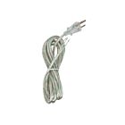Satco 90-2312 Clear Silver 10' Heavy Duty Cord Set