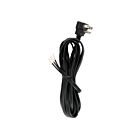 Satco 90-2435 Black 10' Flat Plug Cord Set