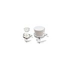 Satco 90-2616 13W White Squat Pull Chain Fluorescent Ceiling Fixture