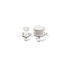 Satco 90-2632 18W White Squat Pull Chain Fluorescent Ceiling Fixture