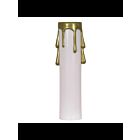 Satco 90-372 White Plastic Drip Candle Cover