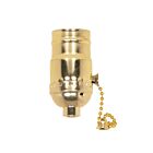 Satco 90-411 Brite Gilt On-Off Pull Chain Socket