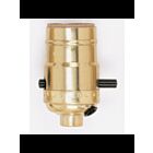 Satco 90-418 Brite Gilt On-Off Push Thru Socket