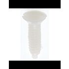 Satco 90-537 White Plastic Switchplate Screw