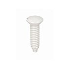 Satco 90-537 White Plastic Switch Plate Screw