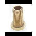 Satco 90-639 Brass Plated Steel Hexagon Head Nipple