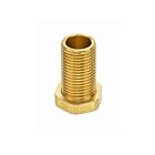 Satco 90-639 Brass Plated Steel Hexagon Head Nipple