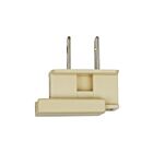 Satco 90-716 Ivory Slide Plug