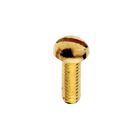 Satco 90-722 Brass Plated Steel Round Head Slotted Machine Screw