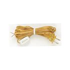 Satco 90-723 Clear Gold 8' Cord Set With Line Switches