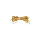 Satco 90-723 Clear Gold 8' Cord Set with Line Switch